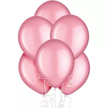 15ct, 12in, Pink Pearl Latex Balloons