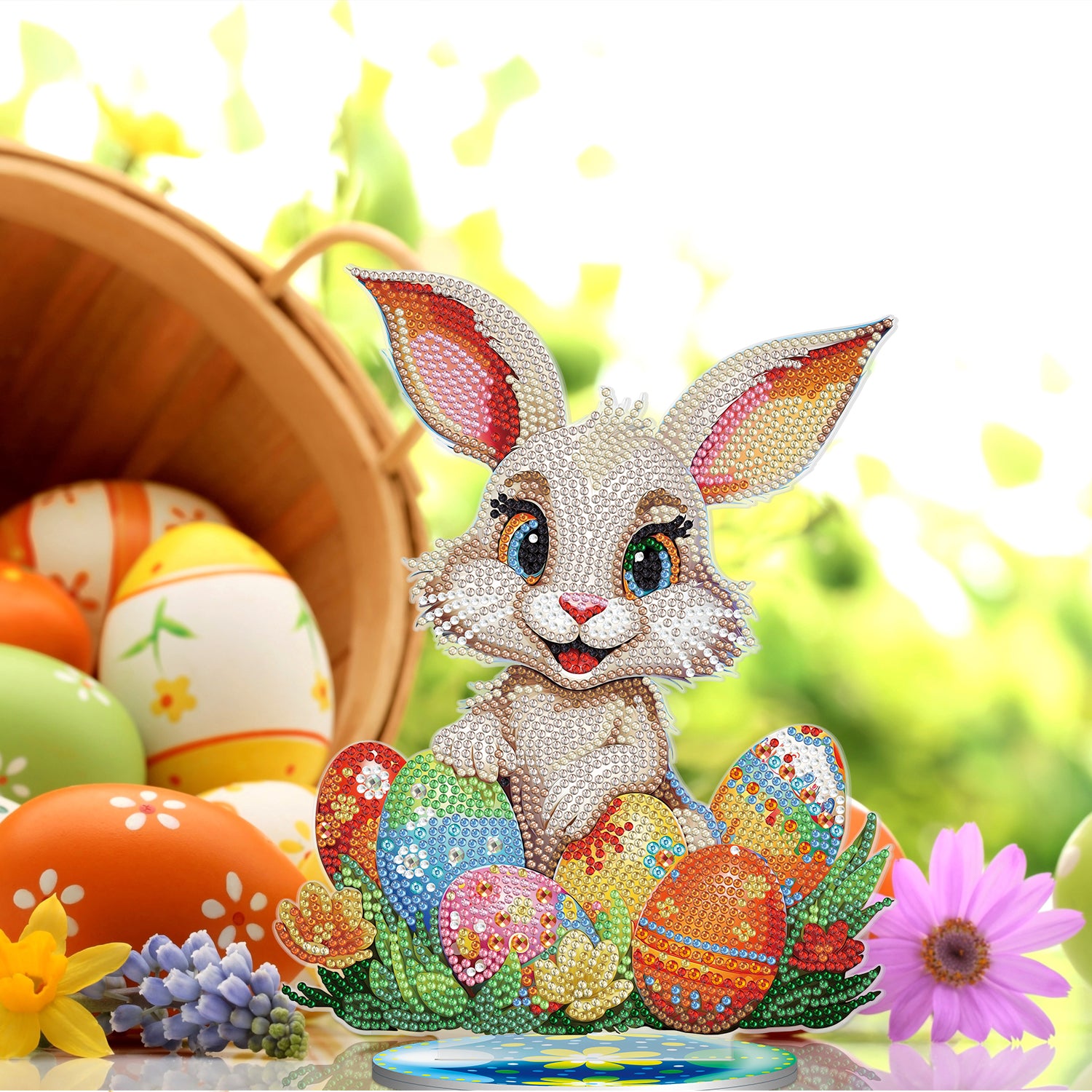 Diamond Painting Acrylic Easter Eggs Rabbit Desktop Ornaments Kit