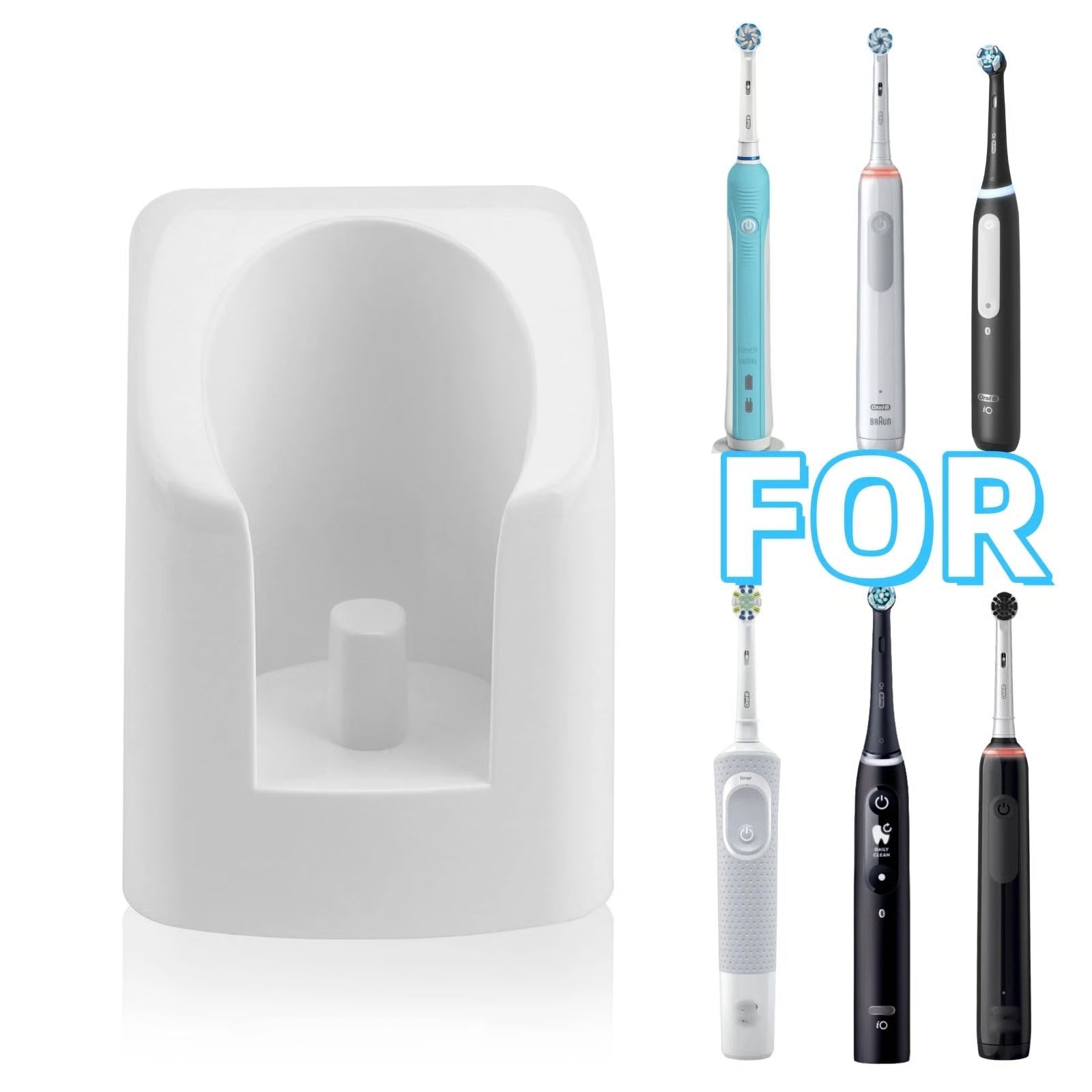 Hot Sale ireless Electric Toothbrush Wall Charger Compatible with Oral-B and Braun Model