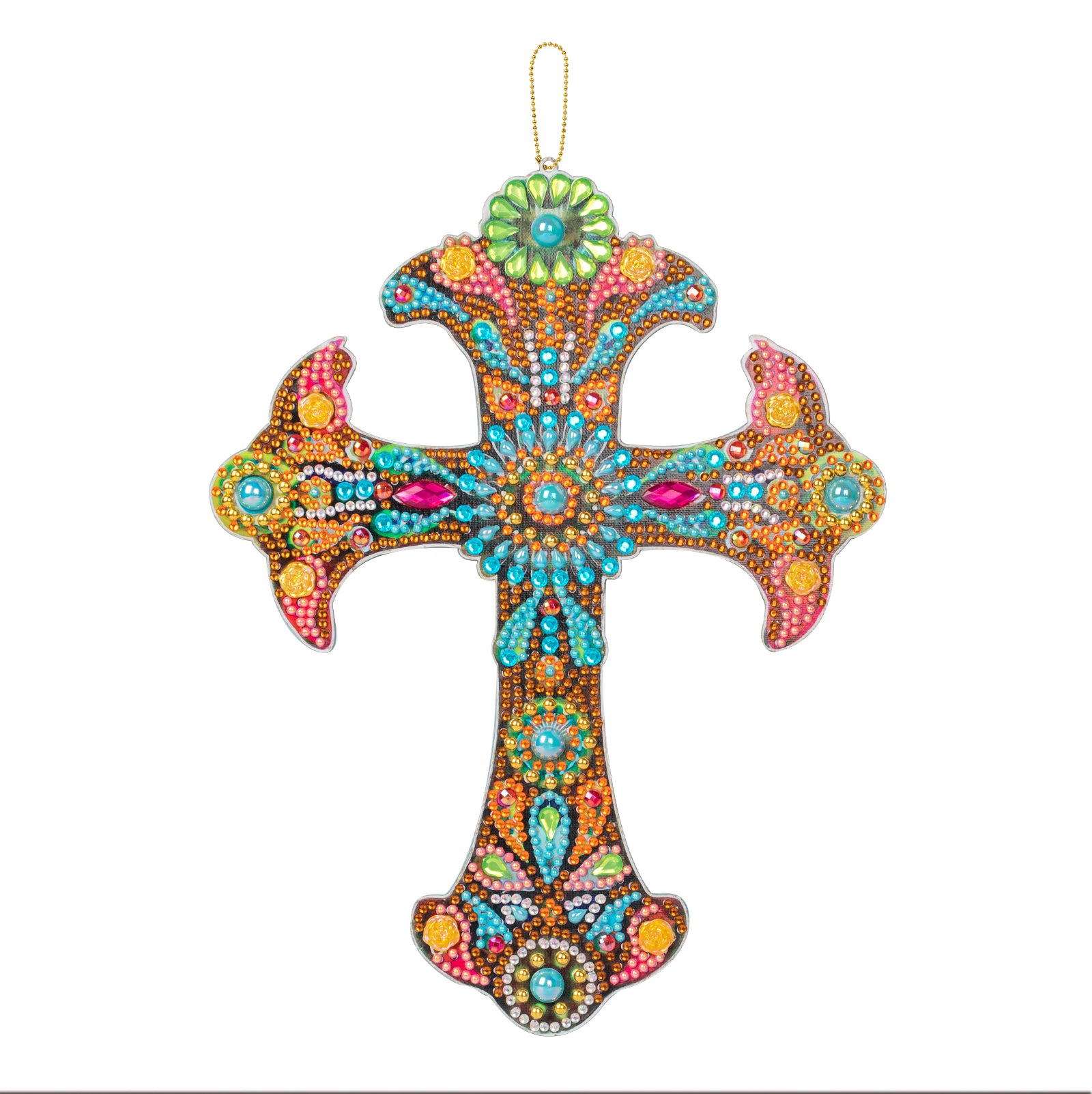Diamond Painting-DIY Cross Decoration Pendant