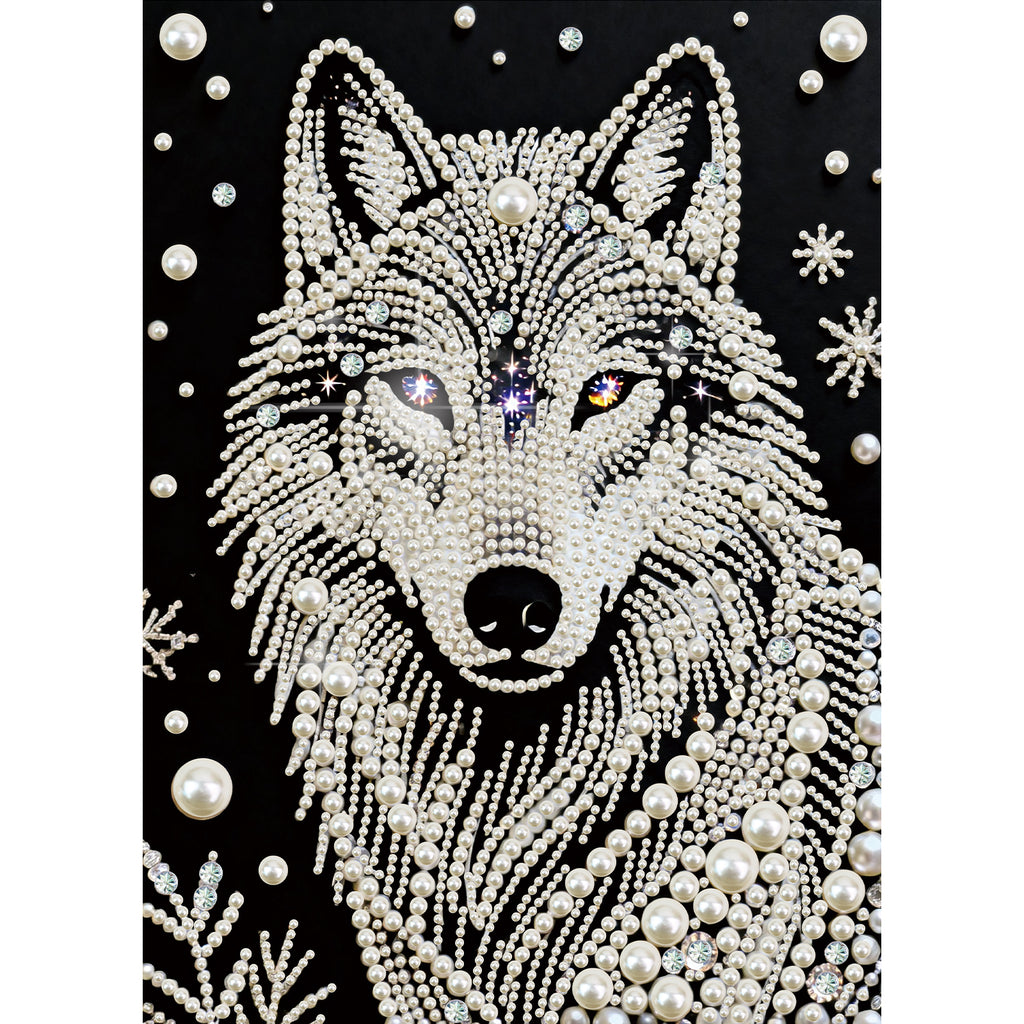 Diamond Painting-DIY Special Shaped Drill Pearl Painting Wolf(30x40cm)