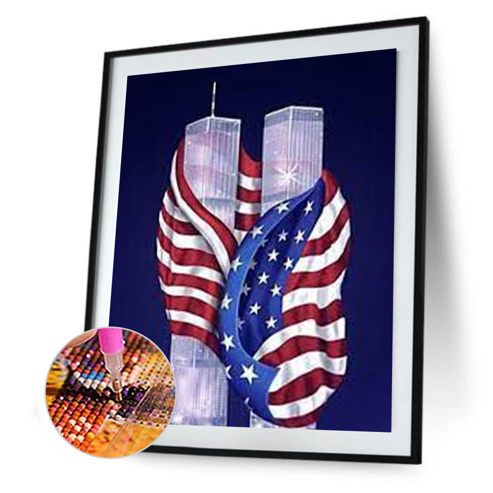 Diamond Painting-DIY Full Round Drill Flag