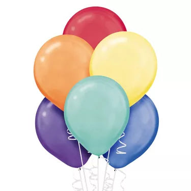 15ct, 12in, Assorted Pearl Latex Balloons