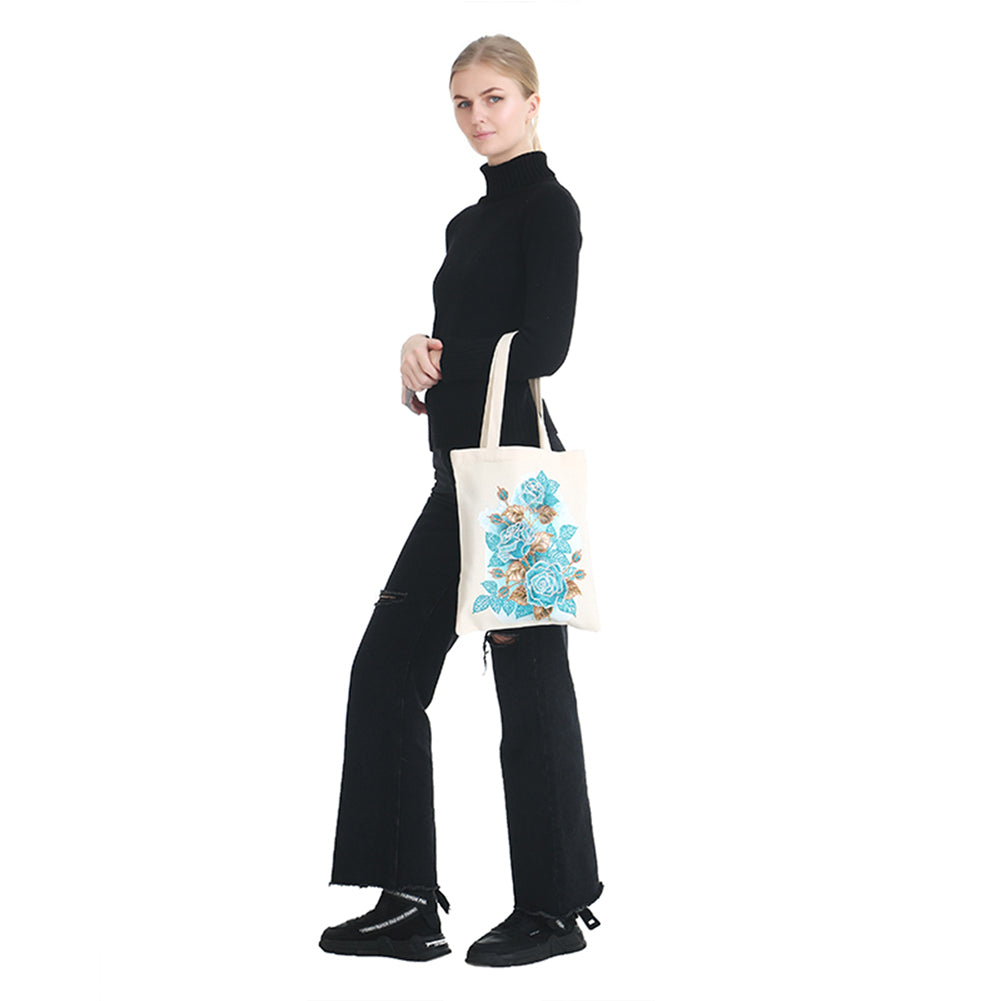 Diamond Painting Eco-Friendly Bag-DIY Crystal Rhinestone Flower